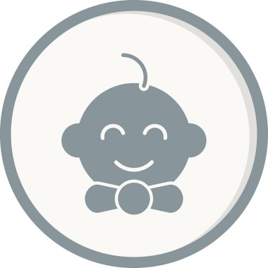 Bebeğim. Web simgesi basit tasarım 
