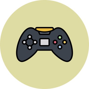 Oyun Denetleyici Web simgesi, vektör illüstrasyonu