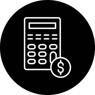 Calculator icon, vector illustration simple design
