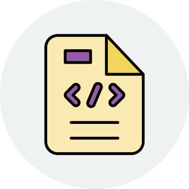 Basit Metadata simgesi vektör çizimi