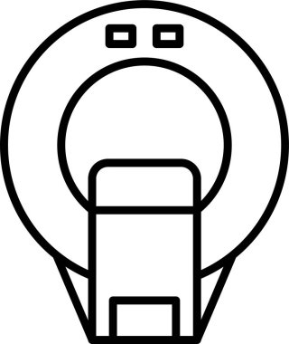 CT Tarama Web simgesi vektör çizimi