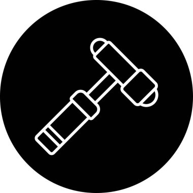 Çekiç ağı simgesi, basit vektör illüstrasyonu 