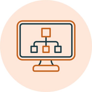 Web Yazılım simgesi, vektör illüstrasyonu