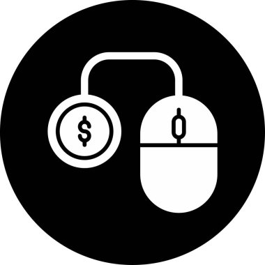 Tıklama web simgesine Öde basit illüstrasyon