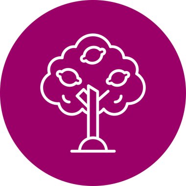 Bergamot web simgesi vektör illüstrasyonu