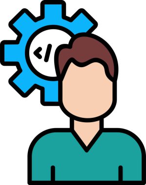 Geliştirici basit tasarım vektör çizimi