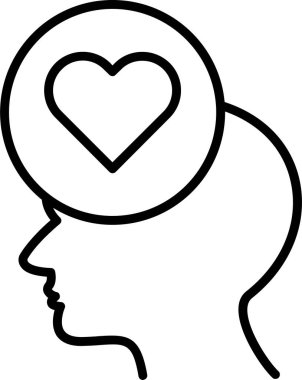 Empati simgesi, vektör illüstrasyon tasarımı