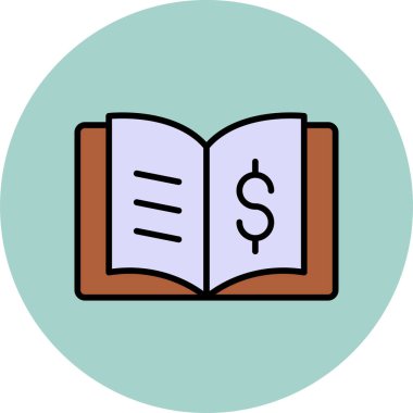 kitap simgesi, vektör illüstrasyonu basit tasarım