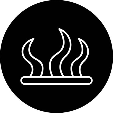 yosun simgesi vektör illüstrasyonu 