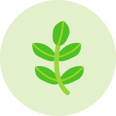 Bitki. Web simgesi basit illüstrasyon 