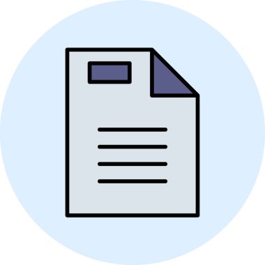 Çevrimiçi kullanım için vektör biçiminde bir vergi belgesinin soyut temsili.