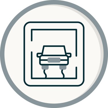  Kaygan İmzalı Web simgesi vektör illüstrasyonu