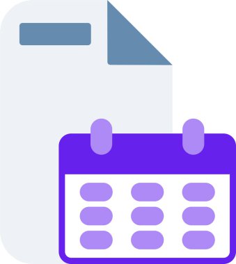 belge simgesi, vektör illüstrasyonu basit tasarım