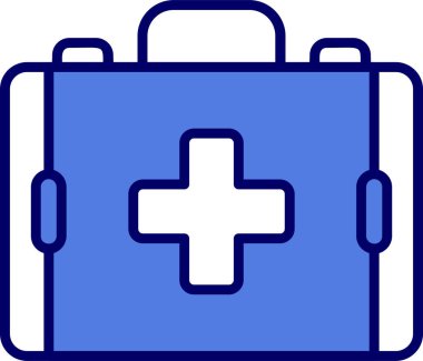 İlk yardım kiti vektör illüstrasyonu