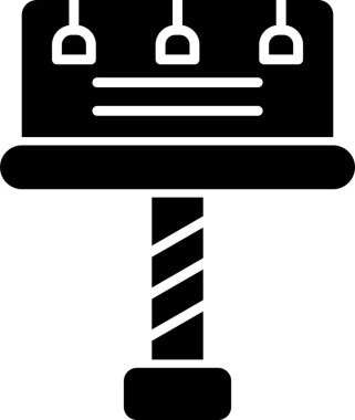 reklam panosu simgesi, vektör illüstrasyonu basit tasarım