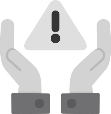 Risk yönetimi. Web simgesi basit illüstrasyon 