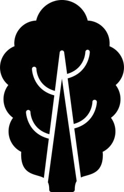 Ağaç. Web simgesi basit illüstrasyon 