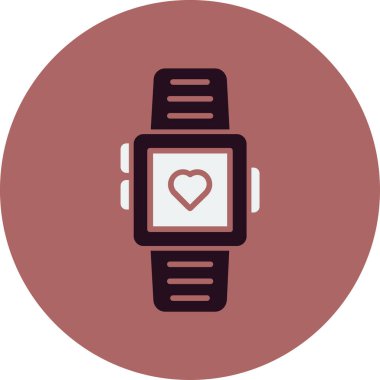 akıllı saat simgesi, vektör illüstrasyonu basit tasarım