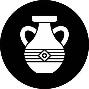 Vazo. Web simgesi basit illüstrasyon