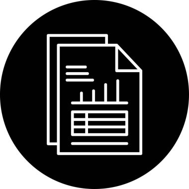 veri raporu simge vektör