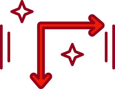 Basit ok simgesi vektör illüstrasyonu