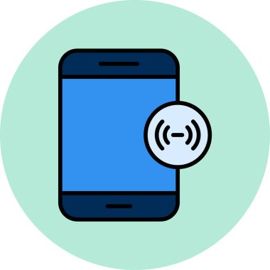 mobil yardım noktası simgesi, vektör illüstrasyonu basit tasarım