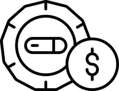 Ödendi. Web simgesi basit illüstrasyon 