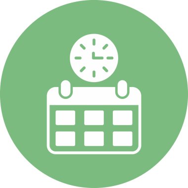 Basit Zaman simgesinin vektör illüstrasyonu