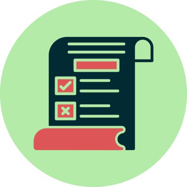 Kurallar. Web simgesi basit illüstrasyon