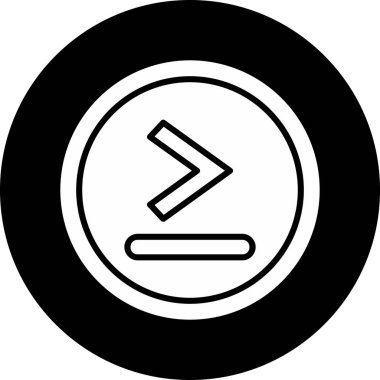 Simge simgesinden daha büyük, vektör illüstrasyonu basit tasarım