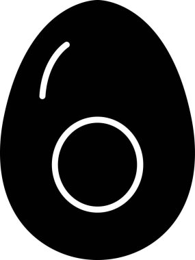 Yumurta ağ simgesi, basit vektör illüstrasyonu