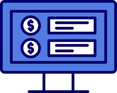 Fiyat web simgesi vektör illüstrasyonu