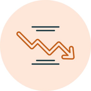 Basit ok simgesi vektör illüstrasyonu