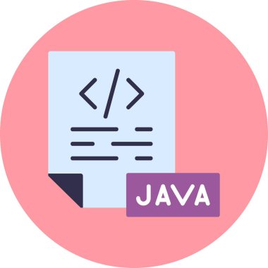 Java programlama kodu vektör illüstrasyonu 