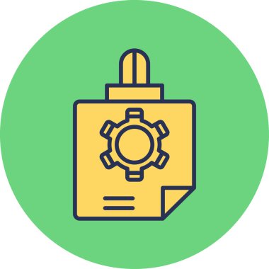 Çalışan ağ simgesi vektör illüstrasyonu