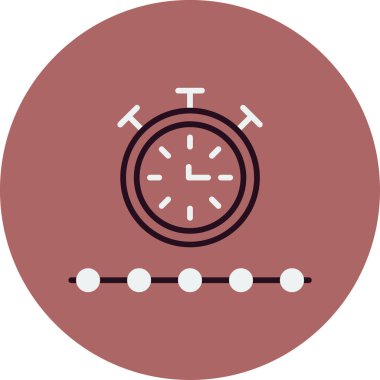 Sınırlı zaman dilimi. Web simgesi basit tasarım