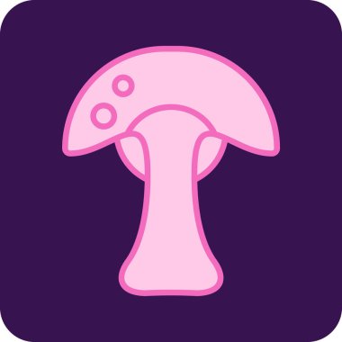 Mantar. Web simgesi basit tasarım 