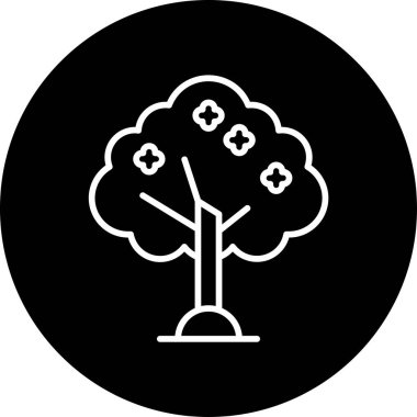 Ağaç. Web simgesi basit illüstrasyon 