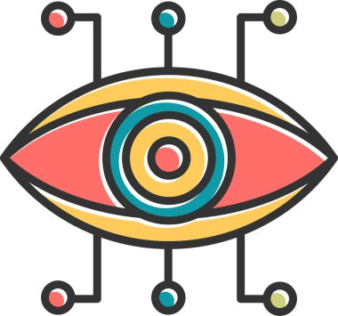 Müşteri hizmet vektör satırı simgesi