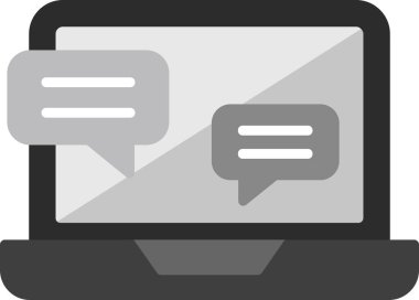 Röportaj web simgesi vektör çizimi