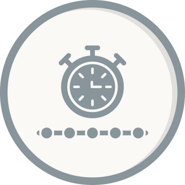 Sınırlı zaman dilimi. Web simgesi basit tasarım