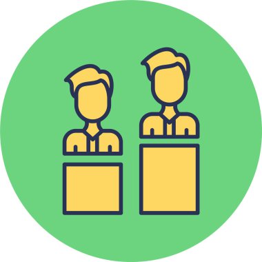 Durum raporu. Web simgesi basit illüstrasyon