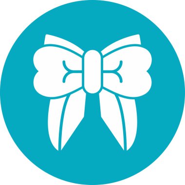 Kurdele yayı. Web simgesi basit illüstrasyon