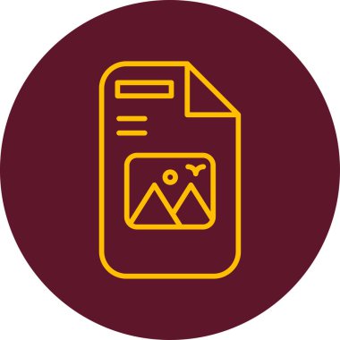 Resim Dosyası simgesi, vektör illüstrasyonu