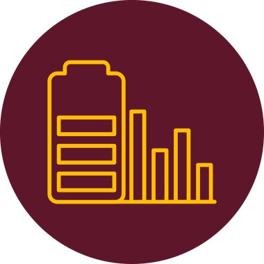 Kullanım Geçmişi simgesinin vektör illüstrasyonu