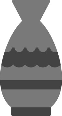 Vazo. Web simgesi basit illüstrasyon