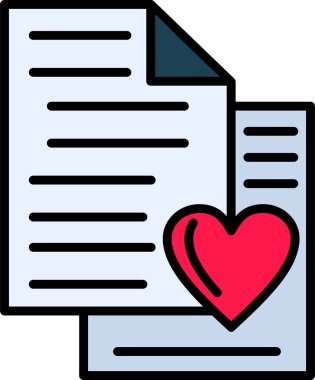 En sevdiği işaret. Web simgesi basit tasarım