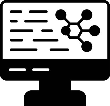 Basit Bilgisayar vektör illüstrasyonu