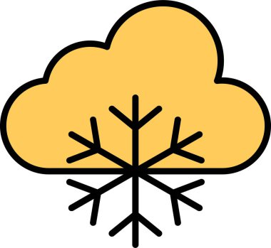 Hava serin. Web simgesi vektör illüstrasyonu