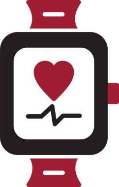 smartwatch simgesi, vektör illüstrasyonu basit tasarım